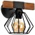 Wall lamp ULF BLACK/WOOD 1xE27 60W