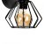 Wall lamp ULF BLACK/WOOD 1xE27 60W