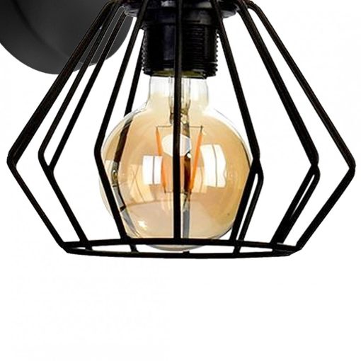Wall lamp ULF BLACK/WOOD 1xE27 60W