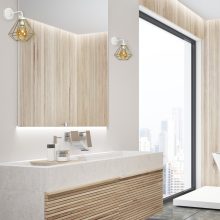 Wall lamp LUPO WHITE/GOLD 1xE27