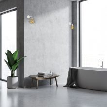 Wall lamp LUPO WHITE/GOLD 1xE27