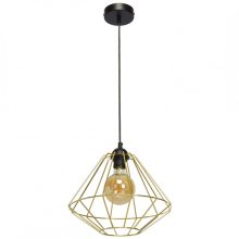 Pendant lamp LUPO BLACK/GOLD 1xE27