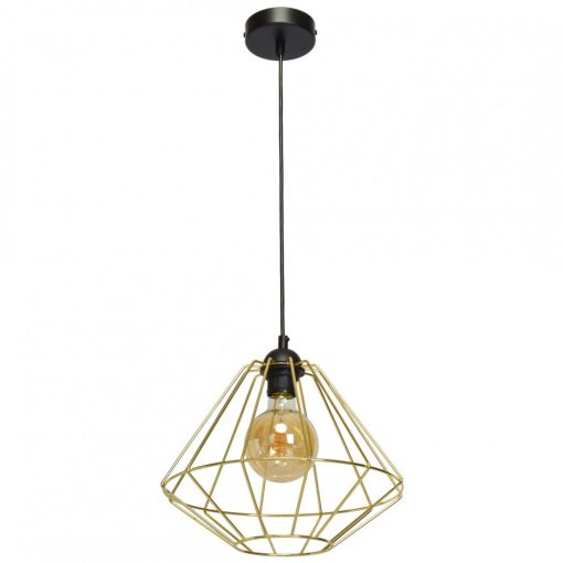 Pendant lamp LUPO BLACK/GOLD 1xE27