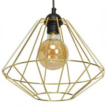 Pendant lamp LUPO BLACK/GOLD 1xE27