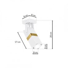 Wall lamp VIDAR WHITE/GOLD1xGU10