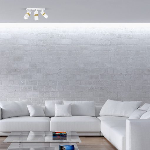 Ceiling  lamp VIDAR WHITE/GOLD 3xGU10
