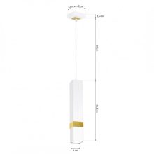 Pendant lamp VIDAR WHITE/GOLD 1xGU10