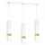 Pendant lamp VIDAR WHITE/GOLD 3xGU10