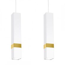 Pendant lamp VIDAR WHITE/GOLD 3xGU10