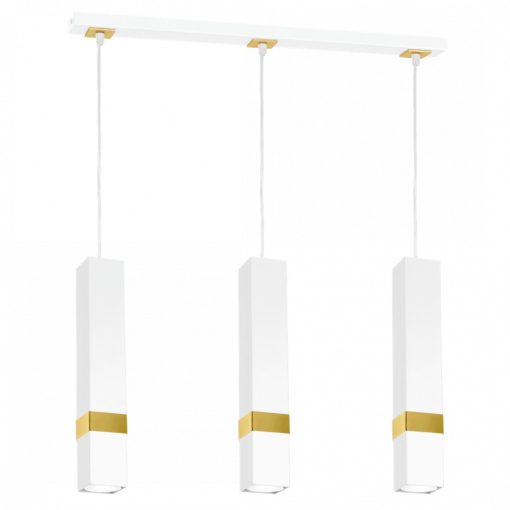 Pendant lamp VIDAR WHITE/GOLD 3xGU10