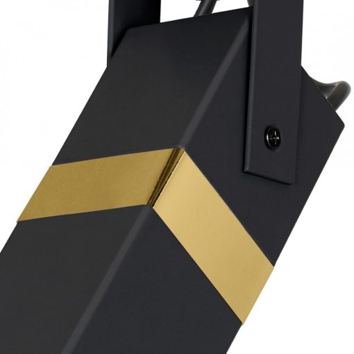 Wall lamp VIDAR BLACK/GOLD1xGU10