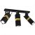 Ceiling  lamp VIDAR BLACK/GOLD 3xGU10