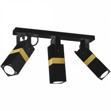 Ceiling  lamp VIDAR BLACK/GOLD 3xGU10