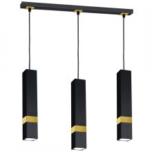 Pendant lamp VIDAR BLACK/GOLD 3xGU10