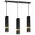 Pendant lamp VIDAR BLACK/GOLD 3xGU10