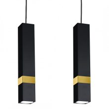 Pendant lamp VIDAR BLACK/GOLD 3xGU10