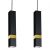 Pendant lamp VIDAR BLACK/GOLD 3xGU10