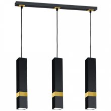 Pendant lamp VIDAR BLACK/GOLD 3xGU10
