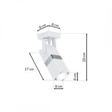 Wall lamp VIDAR WHITE/CHROME1xGU10