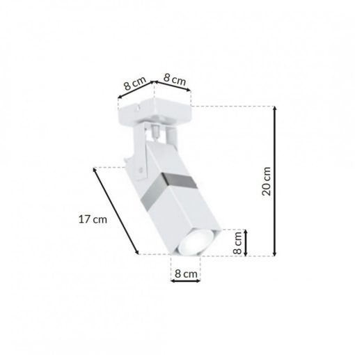 Wall lamp VIDAR WHITE/CHROME1xGU10