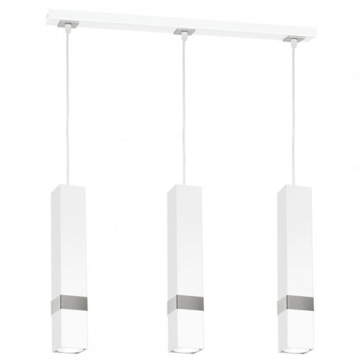 Pendant lamp VIDAR WHITE/CHROME 3xGU10