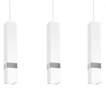 Pendant lamp VIDAR WHITE/CHROME 3xGU10