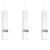 Pendant lamp VIDAR WHITE/CHROME 3xGU10
