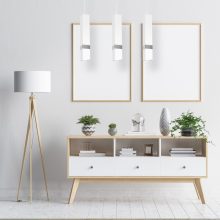 Pendant lamp VIDAR WHITE/CHROME 3xGU10