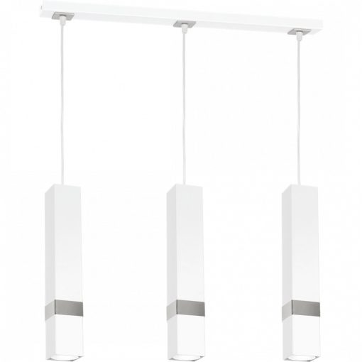 Pendant lamp VIDAR WHITE/CHROME 3xGU10