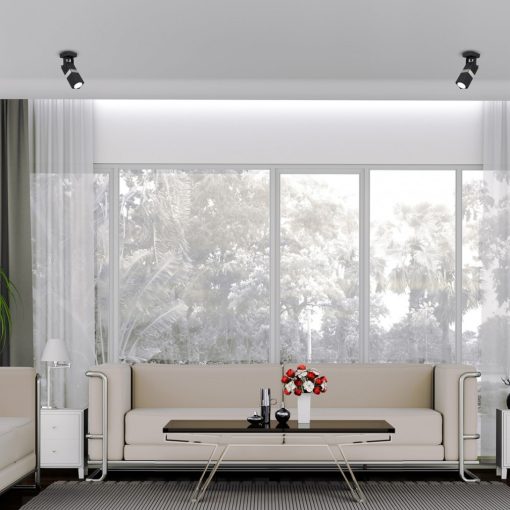 Wall lamp VIDAR BLACK/CHROME 1xGU10