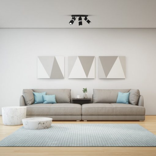 Ceiling  lamp VIDAR BLACK/CHROME 3xGU10