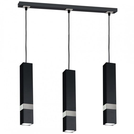 Pendant lamp VIDAR BLACK/CHROME 3xGU10