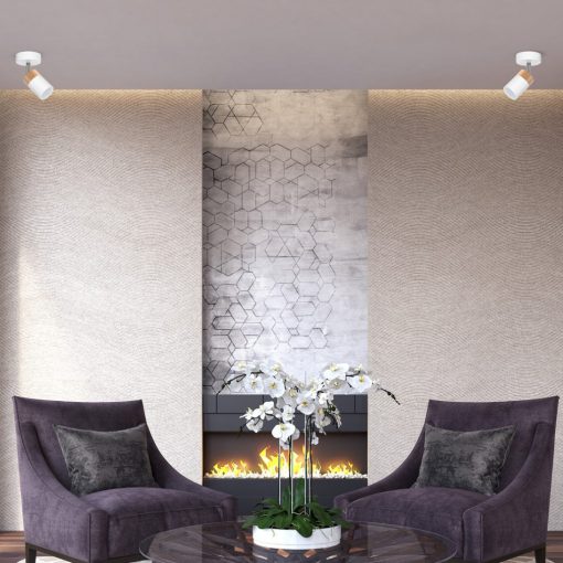 Wall lamp JOKER WHITE/WOOD 1xGU10