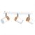 Ceiling  lamp JOKER WHITE/WOOD 3xGU10