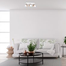 Ceiling  lamp JOKER WHITE/WOOD 3xGU10