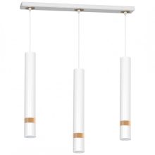 Pendant lamp JOKER WHITE/WOOD 3xGU10