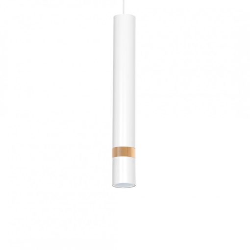 Pendant lamp JOKER WHITE/WOOD 3xGU10