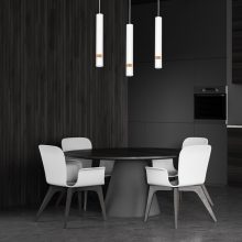 Pendant lamp JOKER WHITE/WOOD 3xGU10