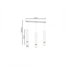 Pendant lamp JOKER WHITE/WOOD 3xGU10