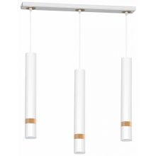 Pendant lamp JOKER WHITE/WOOD 3xGU10
