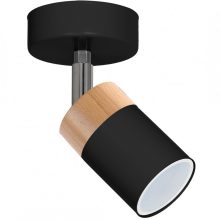 Wall lamp JOKER BLACK/WOOD 1xGU10