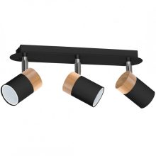 Ceiling  lamp JOKER BLACK/WOOD 3xGU10