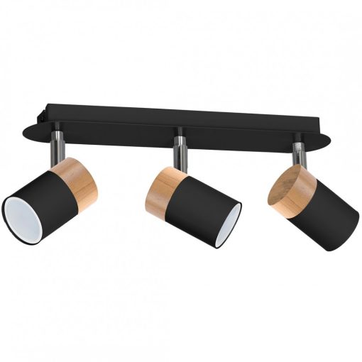 Ceiling  lamp JOKER BLACK/WOOD 3xGU10