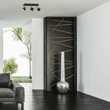 Ceiling  lamp JOKER BLACK/WOOD 3xGU10