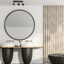 Ceiling  lamp JOKER BLACK/WOOD 3xGU10