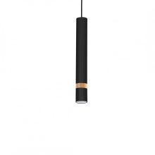 Pendant lamp JOKER BLACK/WOOD 1xGU10