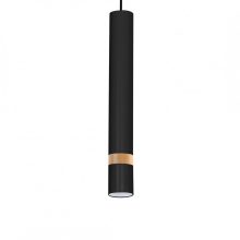 Pendant lamp JOKER BLACK/WOOD 3xGU10