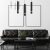 Pendant lamp JOKER BLACK/WOOD 3xGU10