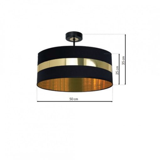 Ceiling  lamp PALMIRA BLACK / GOLD 1xE27