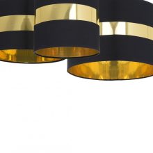Ceiling  lamp PALMIRA BLACK / GOLD 3xE27